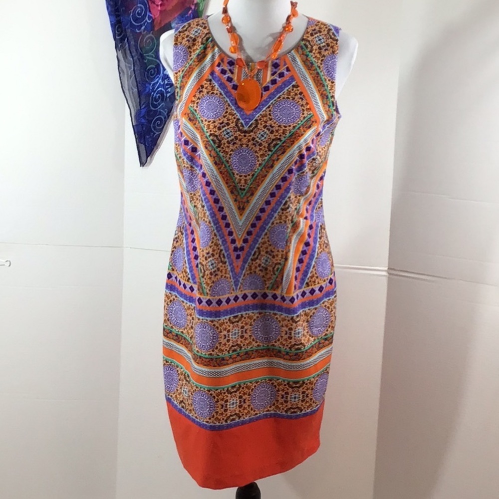 NYDJ sleeveless shift shape wear dress 4